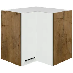 Eckoberschrank Avila Eichefarben/Magnolie