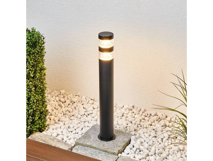 LED Wegeleuchte LANEA Lindby, schwarz, Edelstahl, Modern