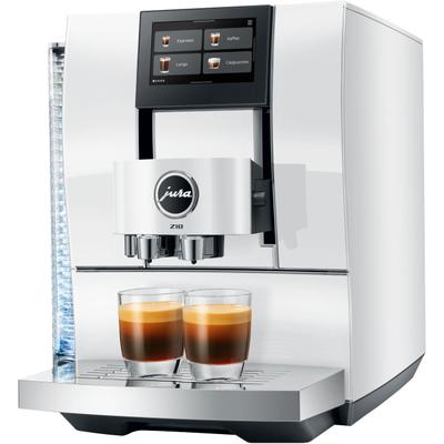 JURA Kaffeevollautomat "Z10 Diamond Black (EB)", weiß (diamond weiß (ea)), B:32cm H:36,3cm T:47cm, Kaffeevollautomaten, 51 Spezialitäten, Touch, Light & Cold Brew, Kaffeevollautomat