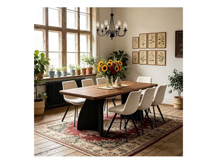 WILLIAMSPACE Esstisch Arcusus Esstisch rechteckig, gebogene Seitenfüße, modernes Esszimmer