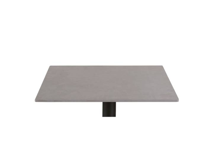 Outdoor Tischplatte aus Steinverbundstoff, hellgrau 70cm