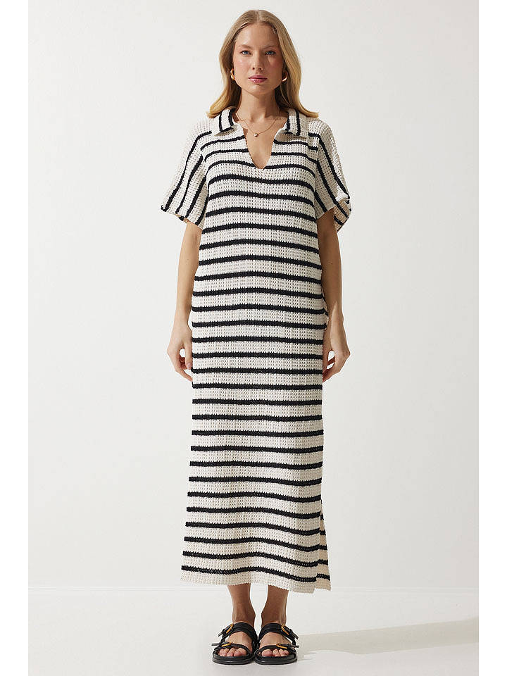 trendyol Kleid in Weiß/ Schwarz - onesize