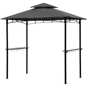 Sekey Pavillon Grill-Pavillon, 3202407, anthrazit, 1,5x2,5m, winterfest, wasserdicht, Stecksystem