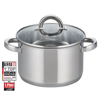 Fleischtopf ELO BASIC "Opal", silber (edelstahlfarben), Ø:24cm, Töpfe, Fleischtopf, Induktion