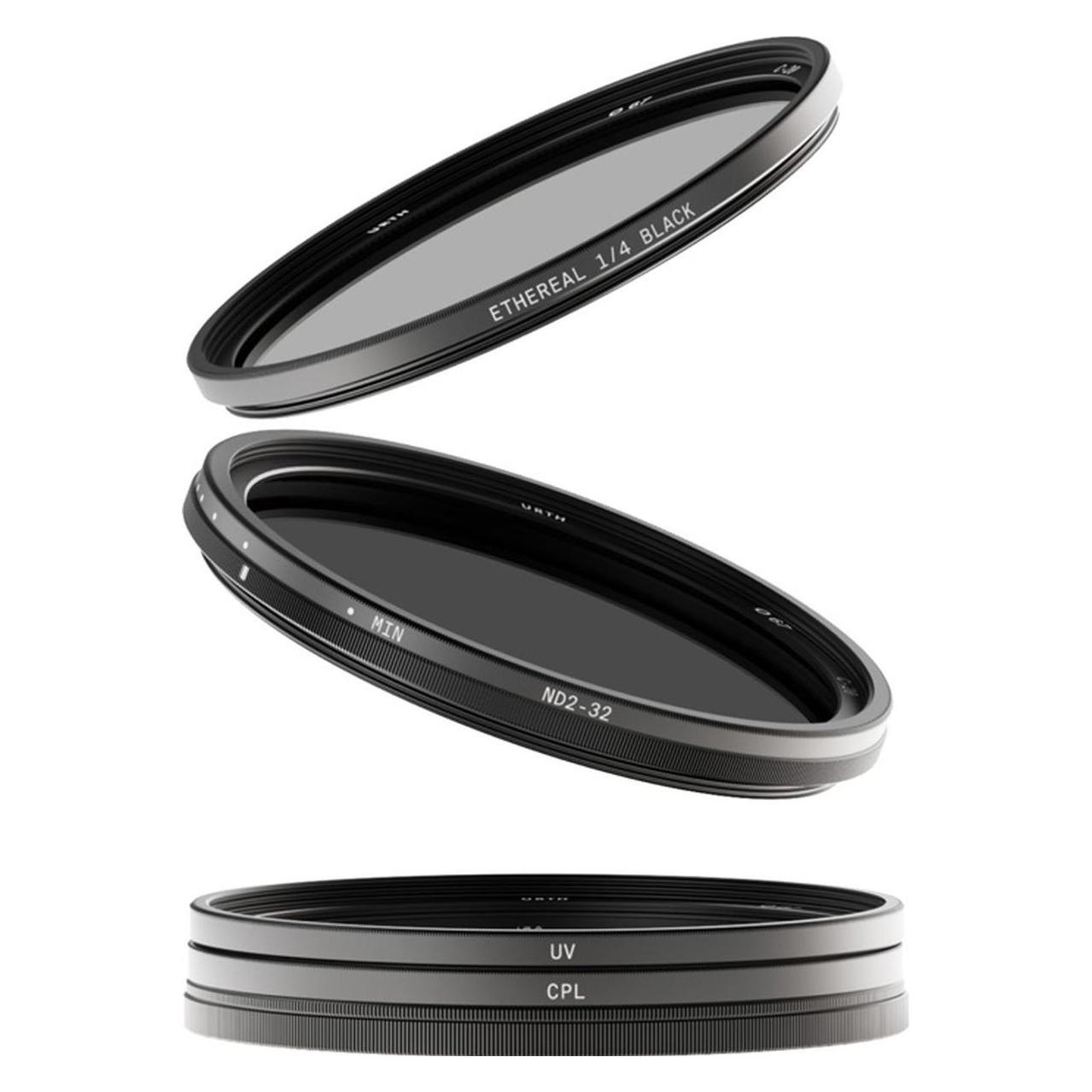 Urth 72mm Cinematic Filter Kit Plus+ (UV, CPL, ND32, Ethereal 1/4 Black Mist) (72 mm, Black Mist Filter, ND Filter, Polarisationsfilter, UV-Filter) (D304161)