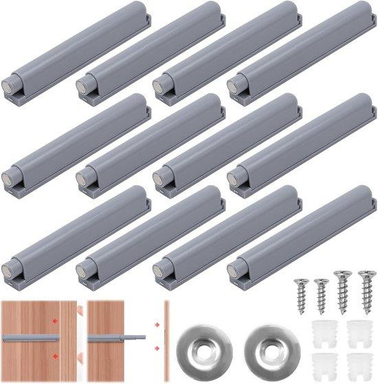12x Push-to-Open Druksnapper voor Kastdeuren en Laden - Tip-On Mechanisme