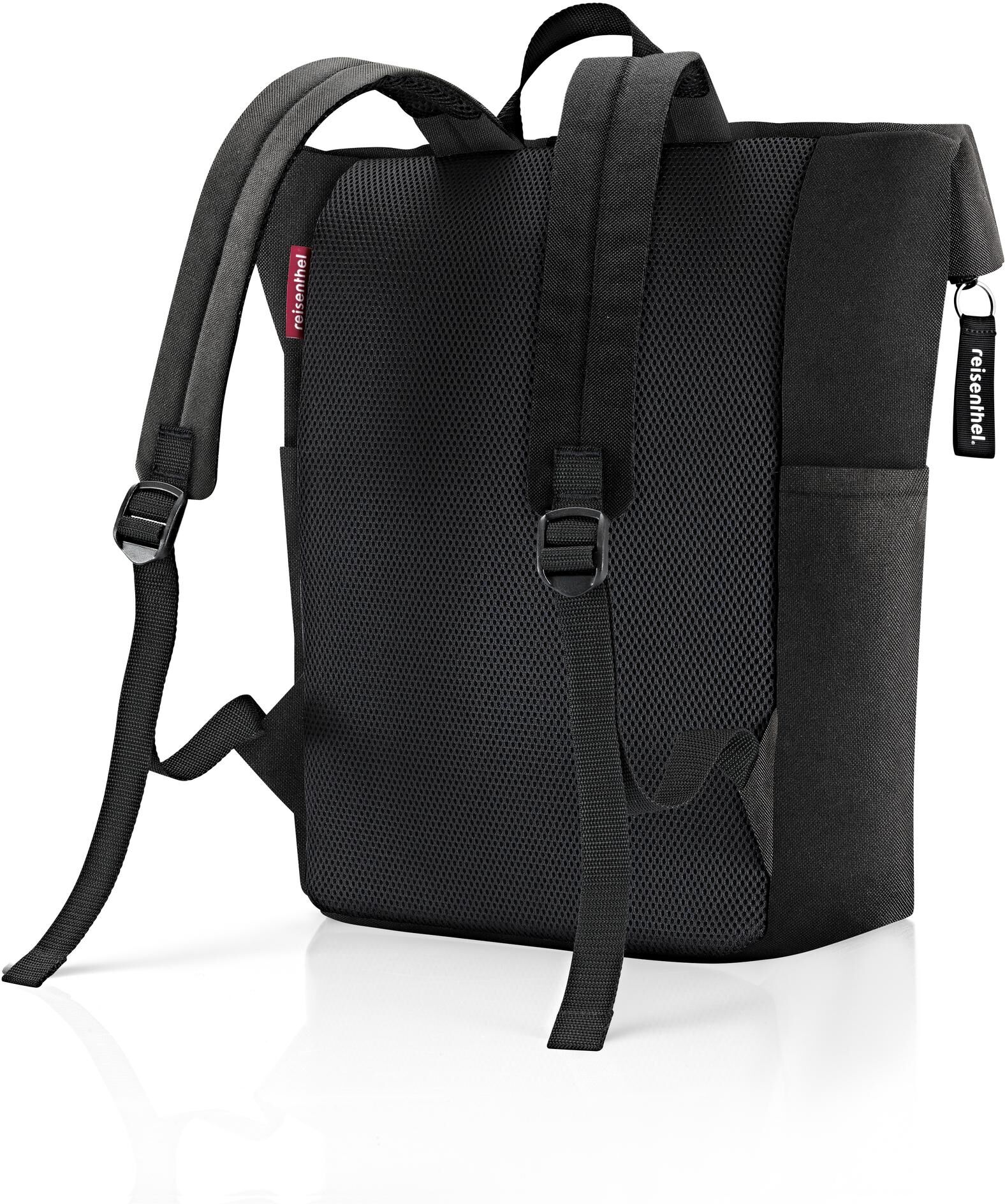 Freizeitrucksack REISENTHEL "Rucksack Rolltop Backpack", schwarz, Rucksäcke, Damen, Kunstfaser, Freizeitrucksack schwarz Einheitsgröße