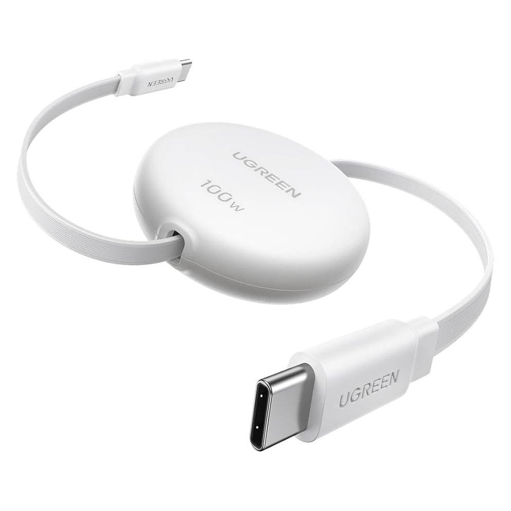 Ugreen USB-C to USB-C Cable L531, 100W, 5A, 1m, White (1 m, 100 W) (95673)