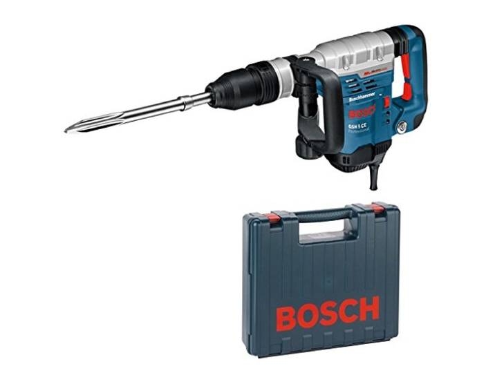 Bosch Professional marteau-piqueur GSH 5 CE (SDS max\, puissance de 1 150 W\, burin pointu 400 mm\, force de frappe de 8\,3 J\, avec coffret de transport)