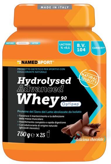 Named Sport Hydrolysed Advanced Whey Delicious Chocolate Integratore Proteico 750 g