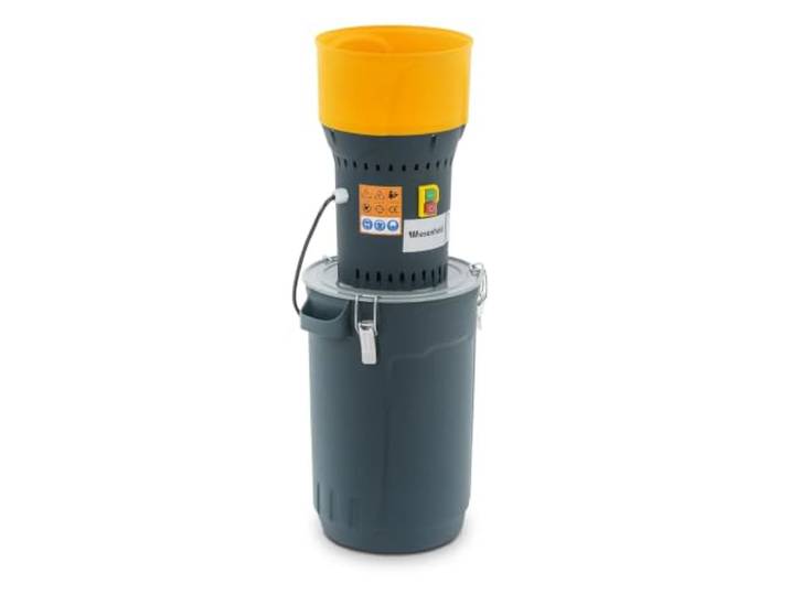 Elektrische Getreidemühle 25 Liter 300 kg/h 1300 Watt pp grau orange 14_0009414