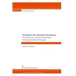 Strategien der Musikbeschreibung, Fachbücher von Anke Grutschus