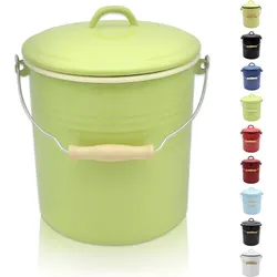 Mülleimer Serie JUIST emailliert, 10 Liter