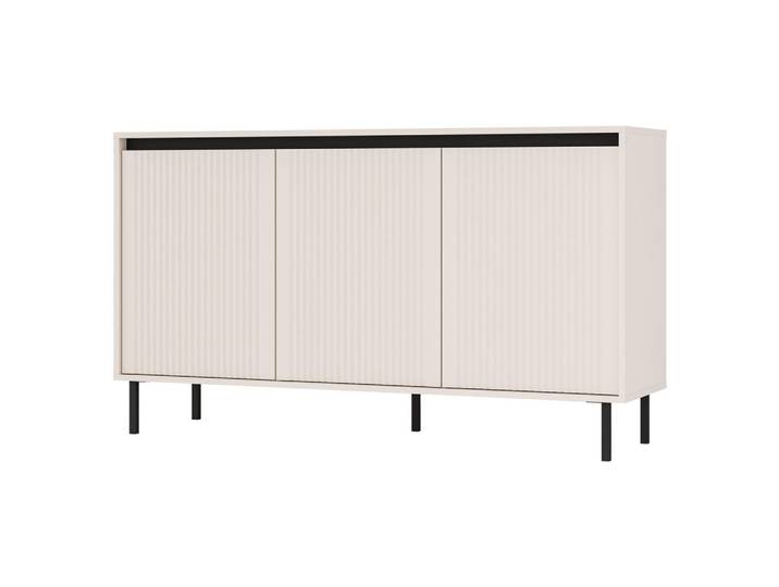 Masseno Sideboard Ostia 149/85/40 cm mit 3 Türen Beige, 149x85x40 cm, Kleinmöbel, Kommoden, Sideboards