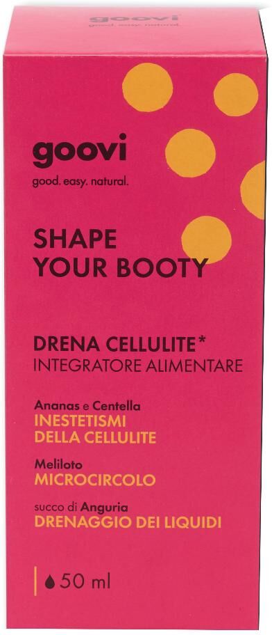 THE GOOD VIBES COMPANY Srl Goovi Shape Your Booty Drena Cellulite, 50 ml