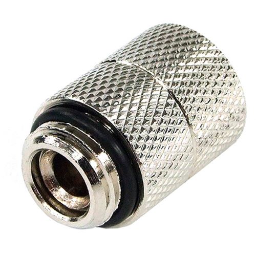 Phobya Verlängerung G1/4 auf G1/4 drehbar - silber vernickelt