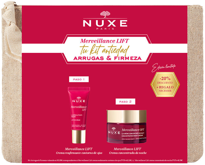Nuxe Kit de rotina noturna Merveillance Lift Anti-Idade Lift-Firmeza 2 peças