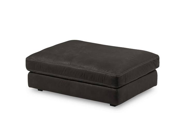 Livetastic Hocker, Dunkelgrau, Kunststoff, Echtleder, Anilinleder, rechteckig, 123x45x93 cm, Lederauswahl, Wohnzimmer, Hocker, Sitzhocker
