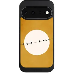 Nivocase Hülle für Google Pixel 11 Handyhülle NIVOcore Case Schwarz Mond Nacht Vogel (Google Pixel 11), Smartphone Hülle, Schwarz
