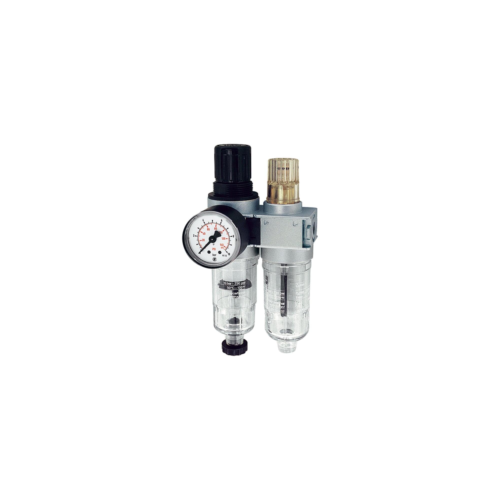 Riegler Wartungseinheit 2-tlg. »multifix-mini«, mit PC-Behälter, G 1/8 (CL 05 K-HA)