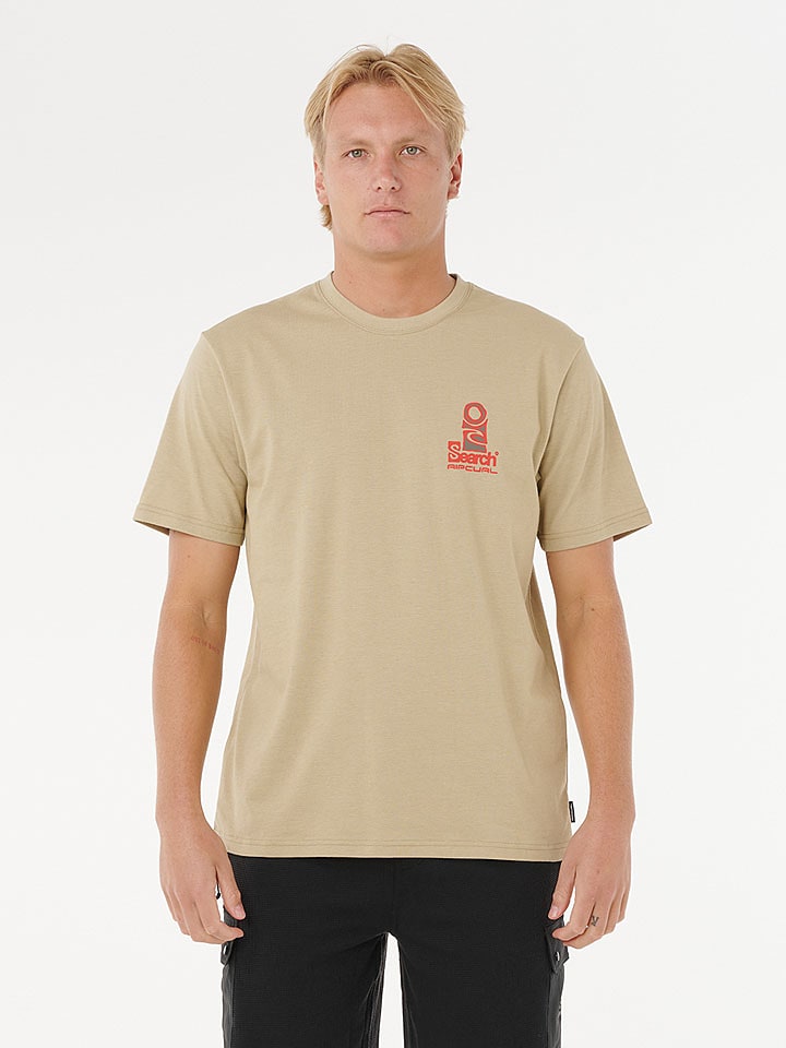 Rip Curl Shirt "Vaporcool Search Stack" in Beige - M