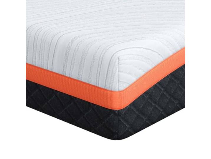 TUERYAFEK Gel Memory Schaum Matratze 140x190 Jacquard Stoff Mittelfeste Schlafoberflaeche, Temperaturregulierung, Modernes Design, Einteilig