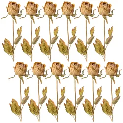 CREATIV green künstliche Pflanze Rosenknospe, 53cm, cognac, 12er Set