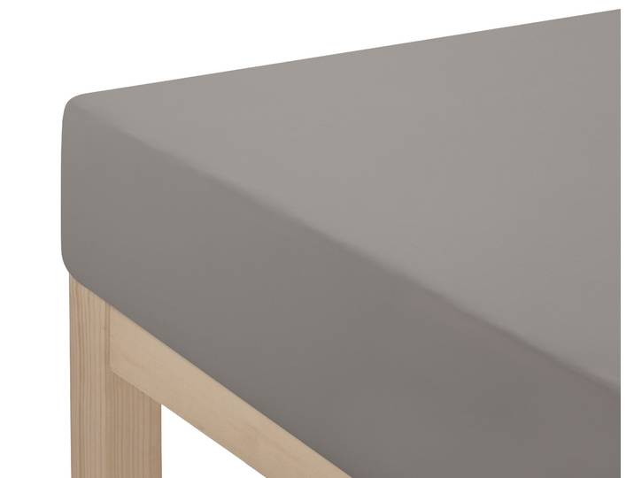 Spannbettlaken GOODPRODUCT Desner , grau, B:90cm L:200cm, Microfaser, Obermaterial: 100% Polyester, Bettlaken, Spannbettlaken, Mikrofaser, für Matratzen bis 20cm Höhe, 100% Polyester, Bettlaken