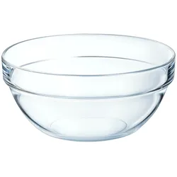 Arcoroc ARC 09994 Empilable Schale, Stapelschale, Schüssel, 26cm, 4.5 Liter, Glas, transparent, 1 Stück