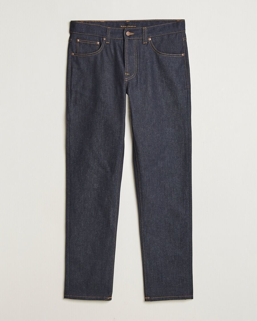 Nudie Jeans Solid Ollie Jeans Dry Abyss men W33L30 Blå