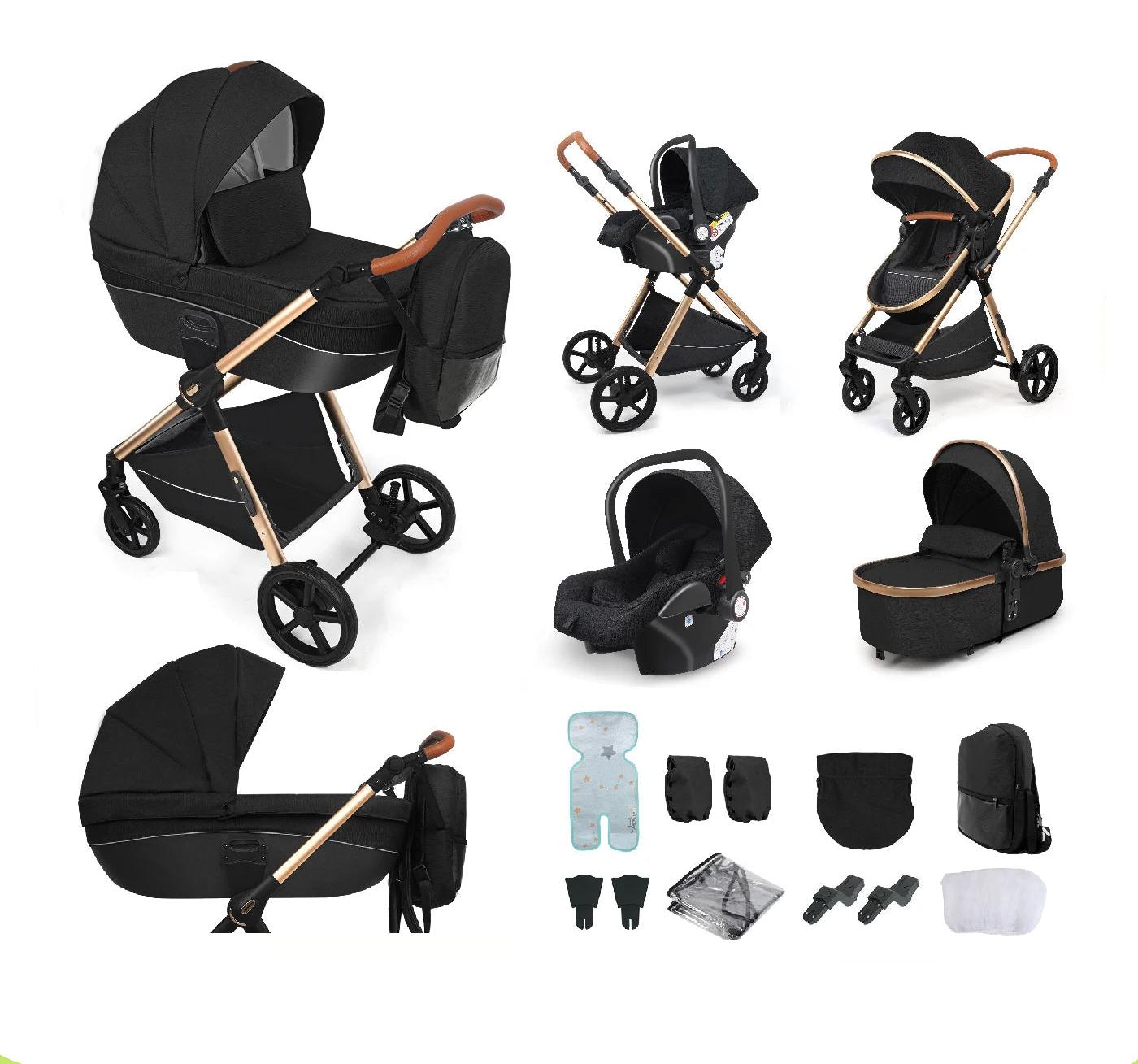 Kinderwagen - Buggy - Zusammenklappbarer Buggy - Faltbarer Buggy - Zusammenklappbarer Buggy für Neugeborene - 3-in-1 - Baby-Laufwagen