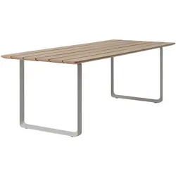 Muuto 70/70 Outdoor Esstisch, 225 x 90 cm, grau