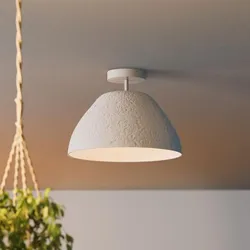 OSRAM Deckenleuchte Camel Bell weiß aus Metall und Pappmaschee E27