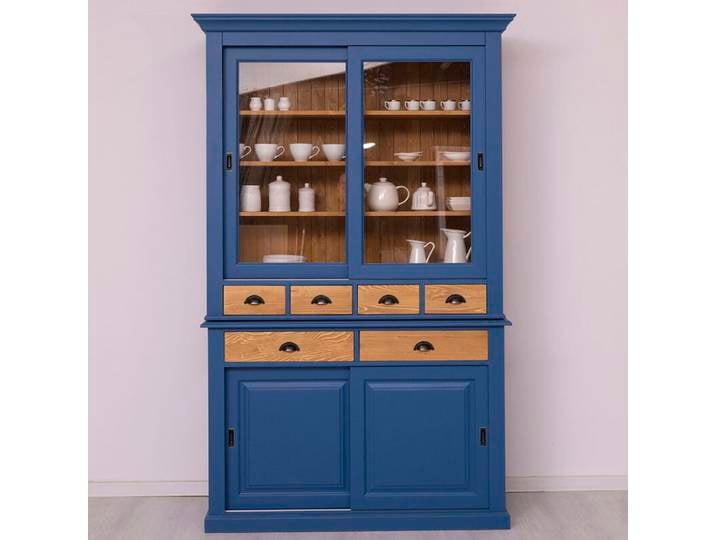 Küchenbuffet im Landhausstil Königsblau