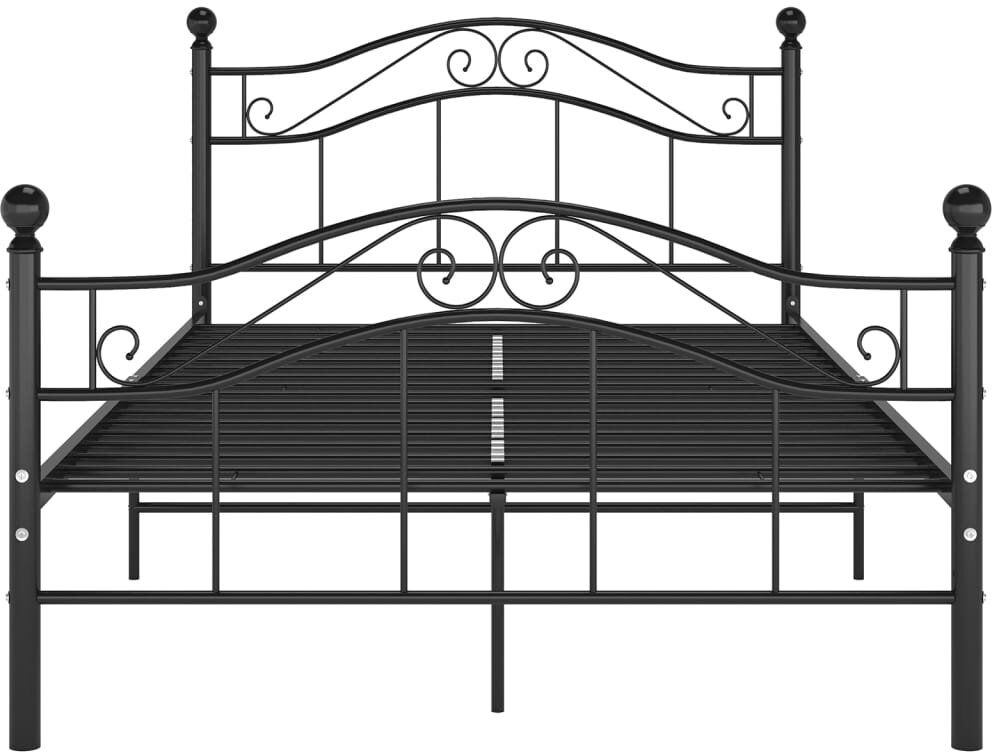Rosalind Wheeler Gapspard Bed Black 120 x 200cm