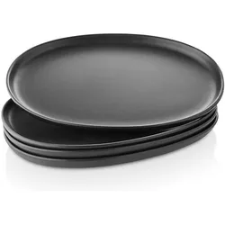 Eva Solo Nordic kitchen oval Teller 26 cm, Teller, Schwarz
