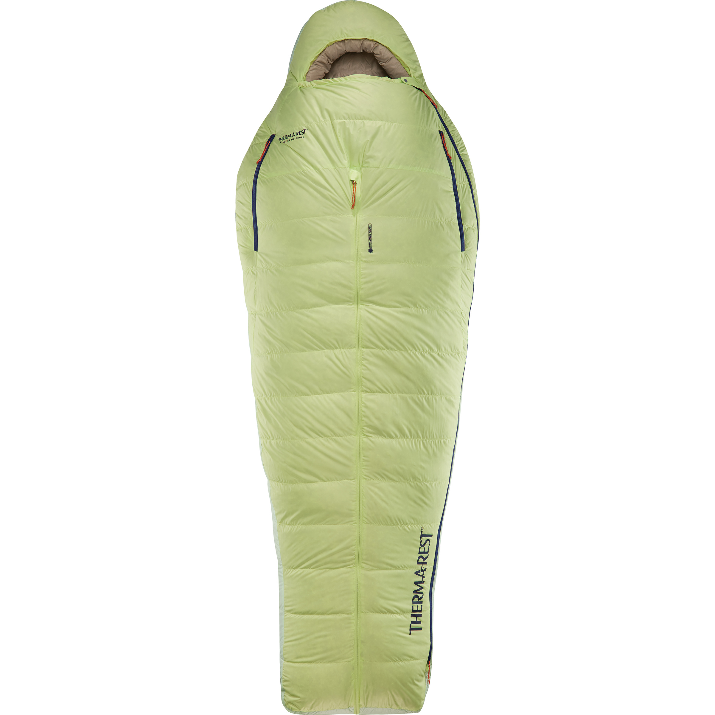 Therm-A-Rest Boost 650 32F/0C Schlafsack Daunenschlafsäcke gruen Größe max. 198cm Camping Wasserabweisend