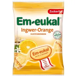 EM Eukal Bonbons Ingwer-Orange Bonbons zuckerfrei 75 g