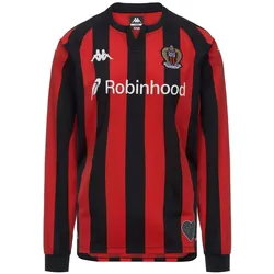 Kappa, Herren, Fussballtrikot, Heimtrikot lange Ärmel OGC Nice 2026/27 (S), Rot, Schwarz
