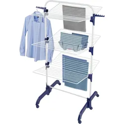 Leifheit Turmtrockner Comfort Tower 420, Wäscheständer, Blau, Weiss