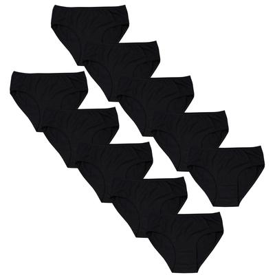 Slip TUPTAM "Slips Mädchen Slips mit Aufdruck 10er Pack", Kinder, Gr. 152, schwarz, Unterhosen Slip