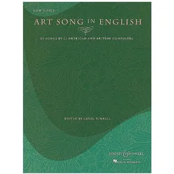 Art Song in English - 50 Songs by 21 American and British Composers: Low Voice, Fachbücher