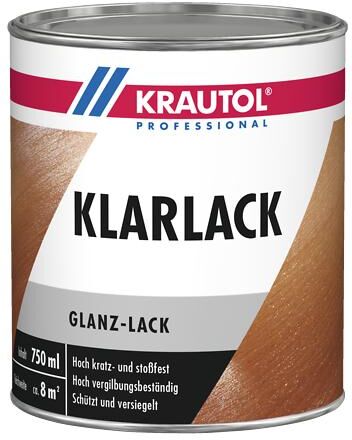 KRAUTOL Klarlack glänzend farblos, 0,75 l