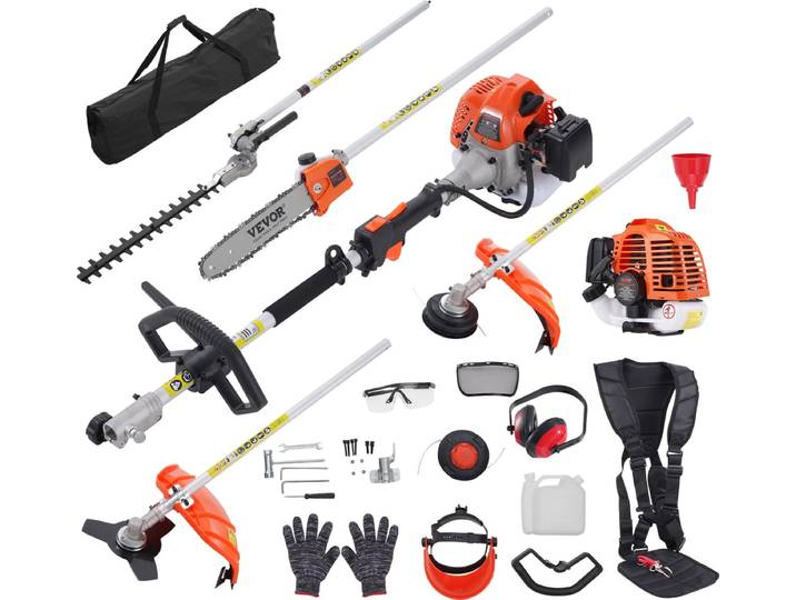VEVOR 5-In-1 Heggenschaar Benzine Heggenschaar 26cc Heggenschaar Met Lange Steel 0\,54l