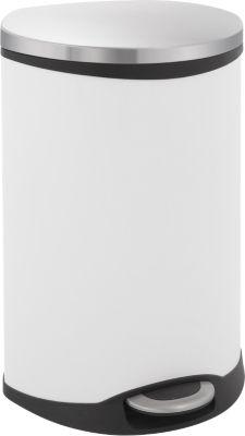 Tretabfalleimer Soft Close weiß, 50 Liter