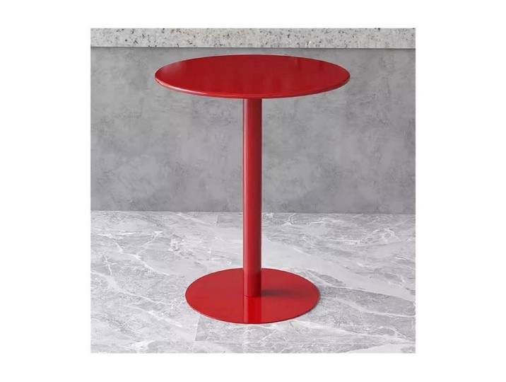 LuxusKollektion Bistrotisch Kleiner runder Bistrotisch rot (1-St)