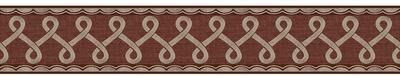 Chesapeake Scalloped Ribbon Red Trim Wall Border