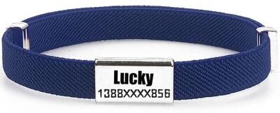 Uplift Treasures Personalized Breakaway Cat Collar With Custom ID Tag navy And Tag