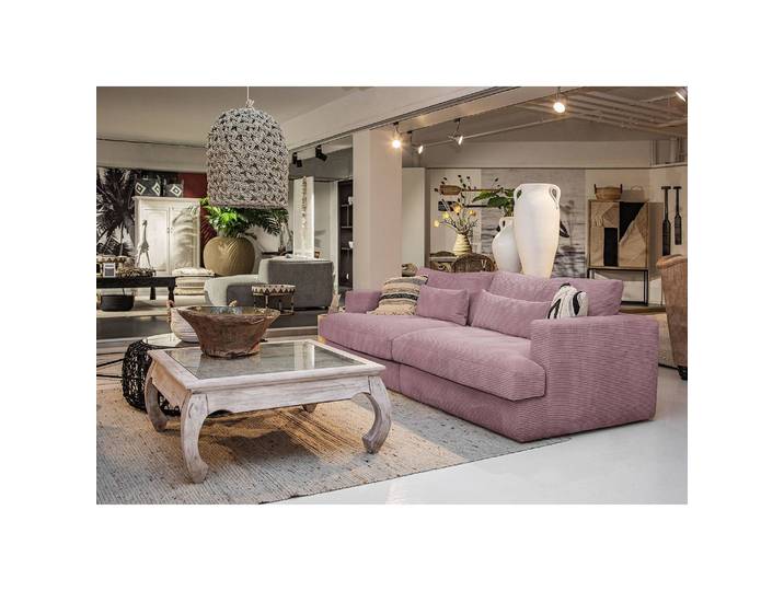Bigsofa Izumo Violett Cordstoff Coco 120cm Modern