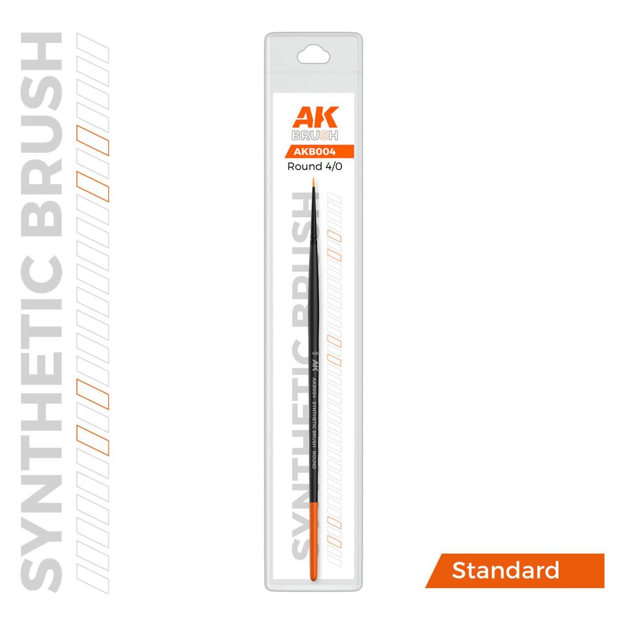AK Interactive AK SYNTHETIC BRUSH - ROUND 4/0 (AKB004)